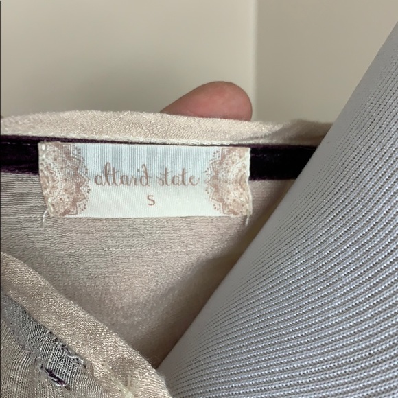 Altar'd State flowy embroidered top w lace S - Picture 7 of 8